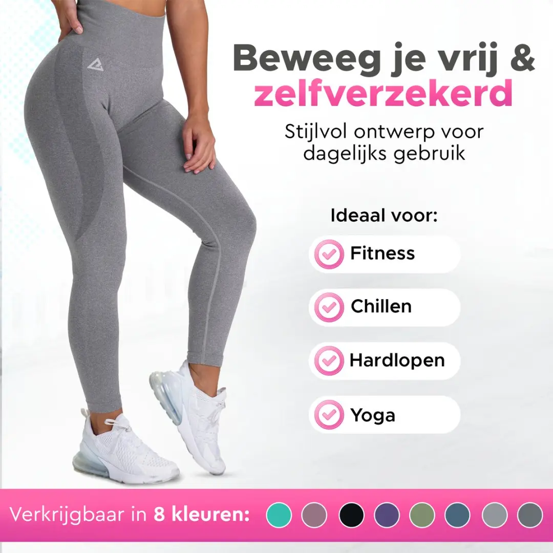Mewave Sportlegging Donker Grijs - Maat L