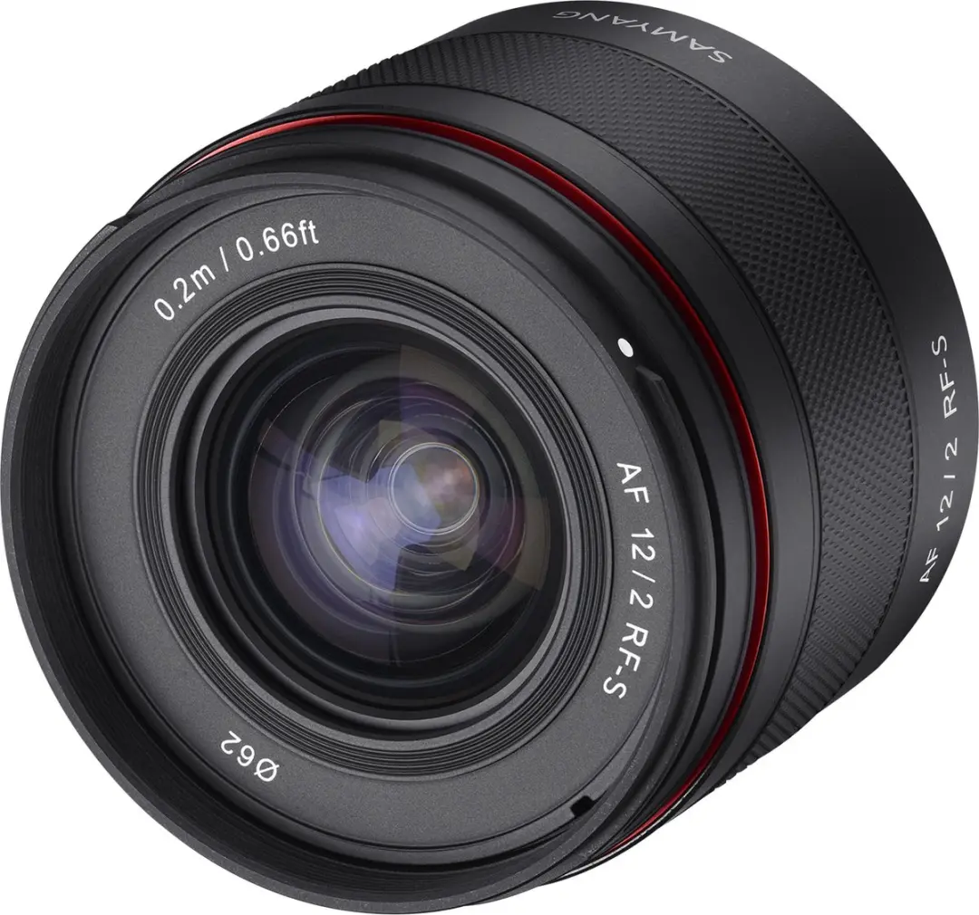 Samyang AF 12mm F2.0 RF-S Objectief