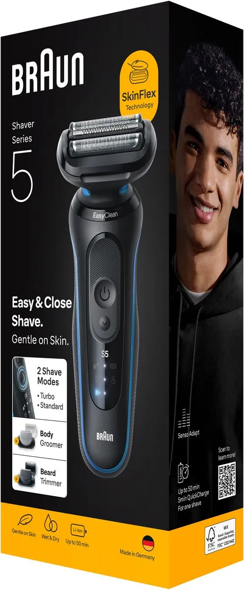 Braun Series 5 52-B1650S Scheerapparaat - Blauw