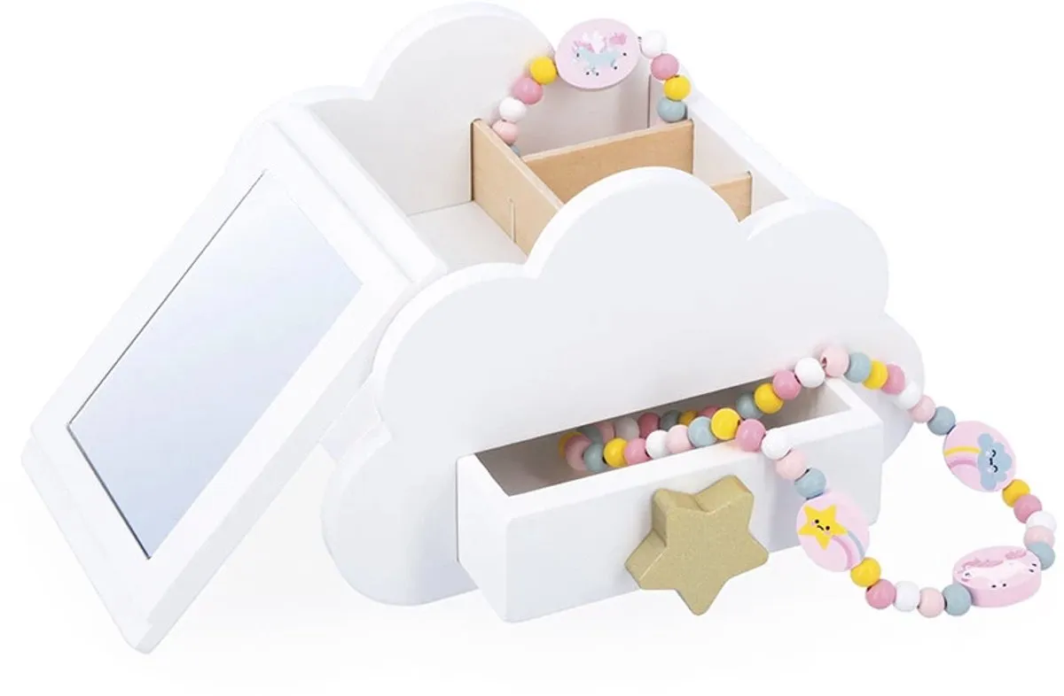 Janod Unicorn Magische Houten Sieradendoos