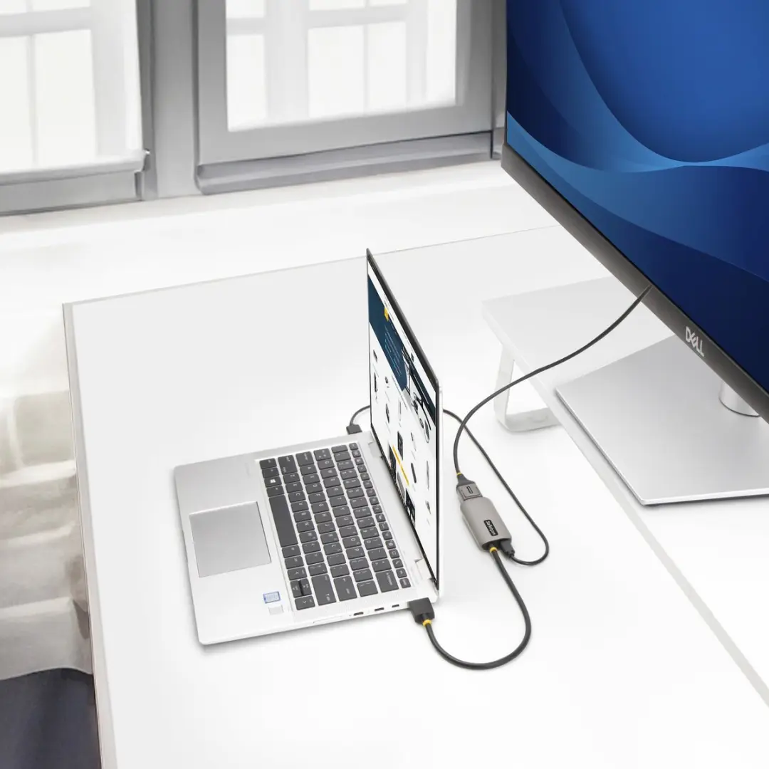 Startech 148B-HDMI-DP-8K HDMI naar DisplayPort Adapter - 8K 60Hz - Zwart