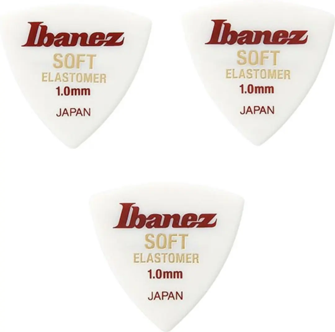 Ibanez Elastomer Triangle Guitar Pick 1.0mm - 3 Stuks