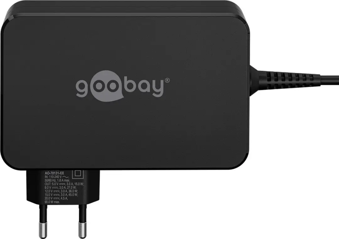 Goobay 65420 Oplader 90W - Universeel Zwart