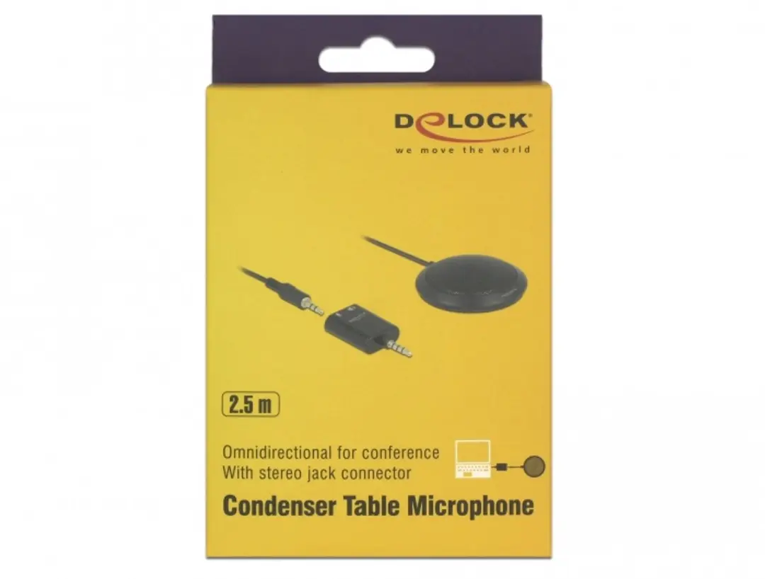 Delock 65873 Tafelmicrofoon - Zwart