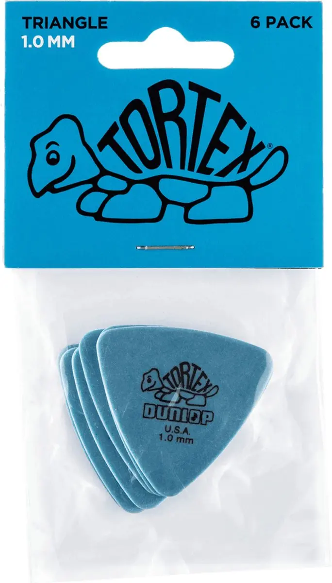Dunlop Tortex Triangle Plectrum 1.00mm - 6 Stuks