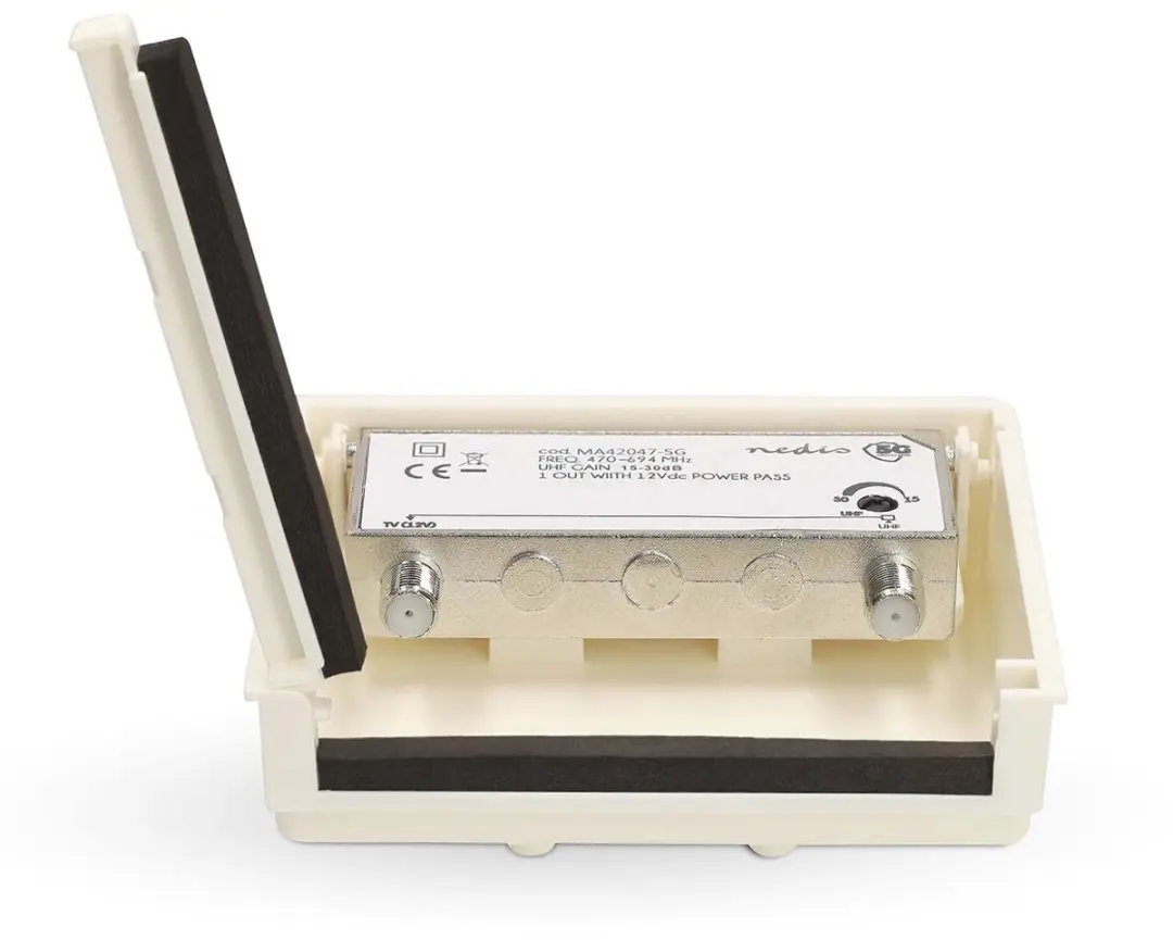 Nedis MAMP26700WT Mastversterker 5-862 MHz - 2x F-Female - Wit