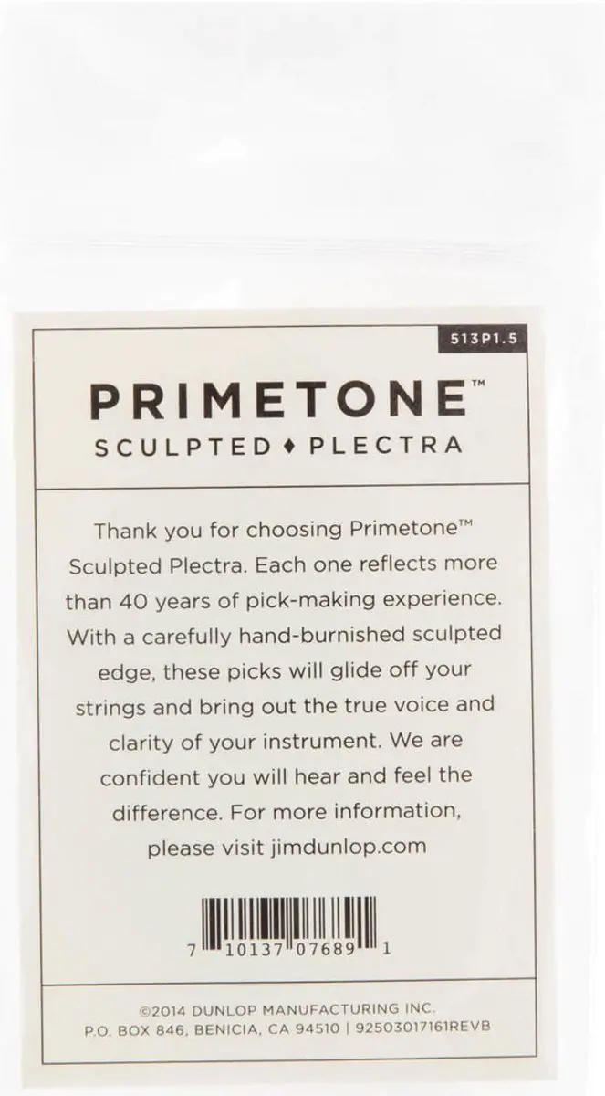 Dunlop Jim Dunlop Primetone Plectrum Large Tri 1.50mm - 3 Stuks