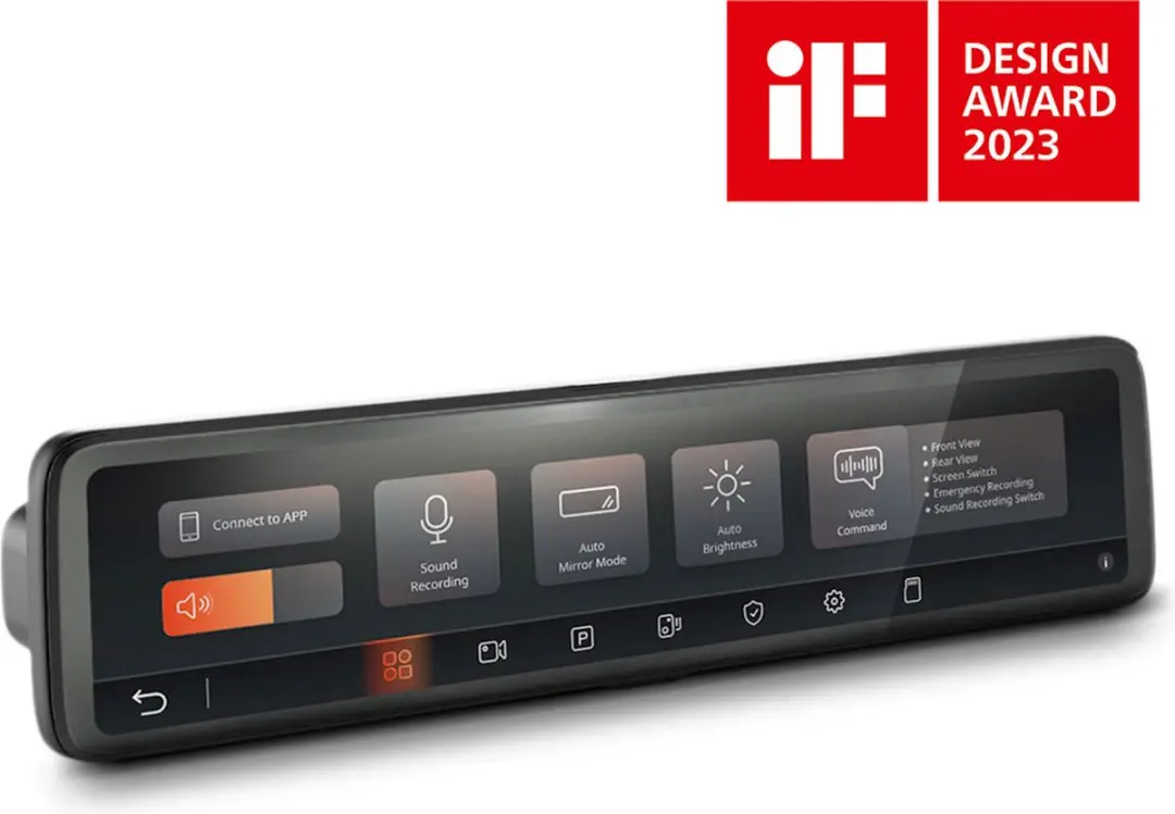 Mio MiVue R850T Spiegel Dashcam - Zwart