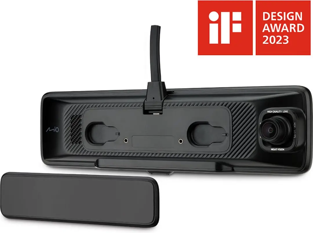 Mio MiVue R850T Spiegel Dashcam - Zwart