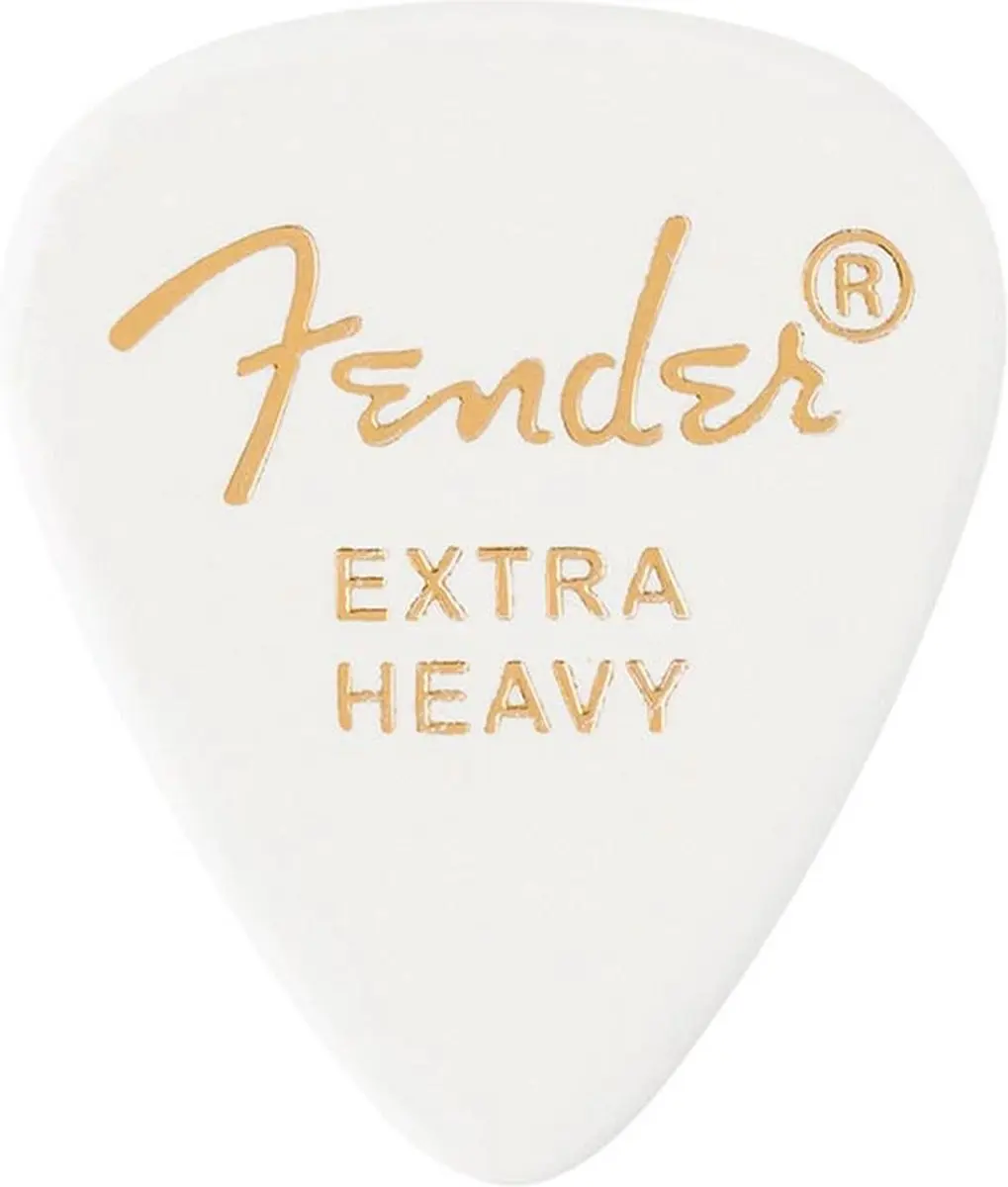 Fender Premium Picks 351 Extra Zwaar Wit - 12 Stuks