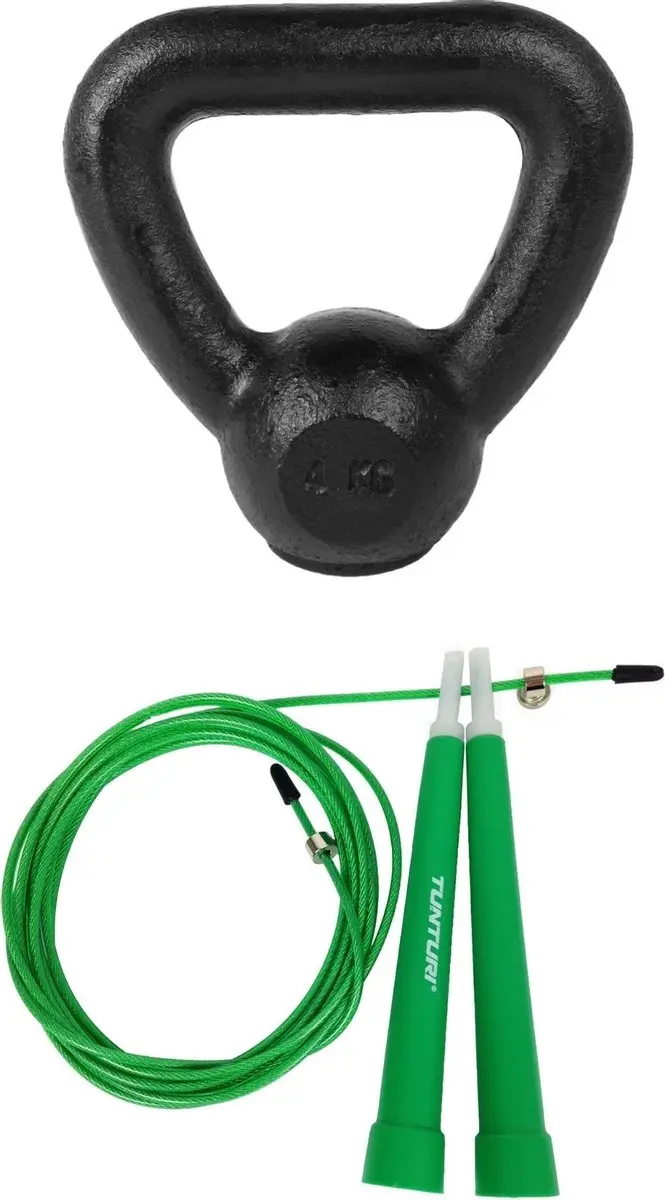 Tunturi Fitness Set - Kettlebell 4kg & Dumbbell 20kg
