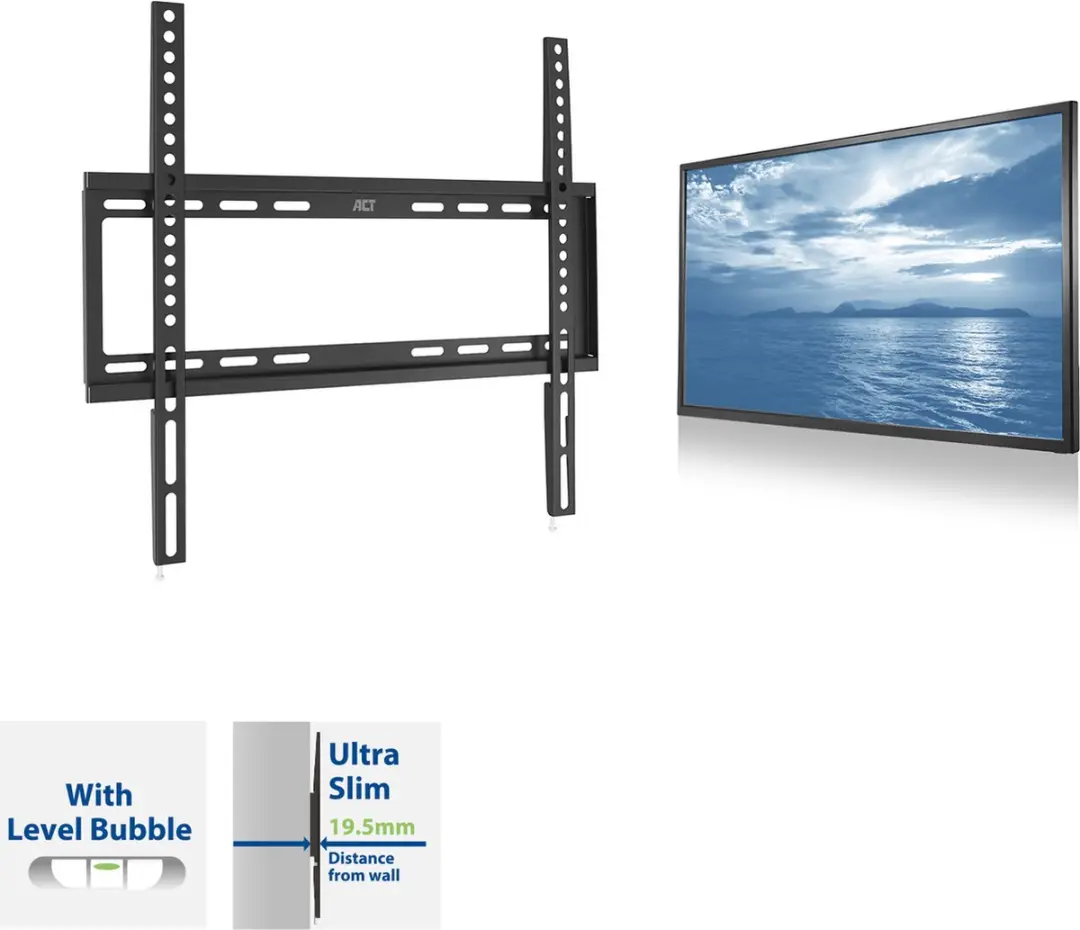 ACT Ultra Dunne Wandsteun AC8351 - 32-55" - Zwart