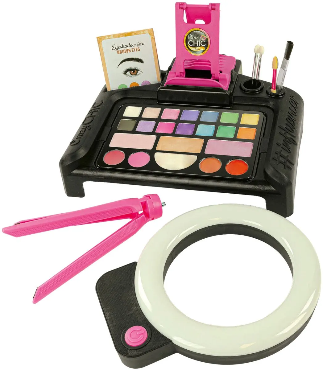 Clementoni Crazy Chic Make-Up Studio - LED Ringlamp - Multicolor