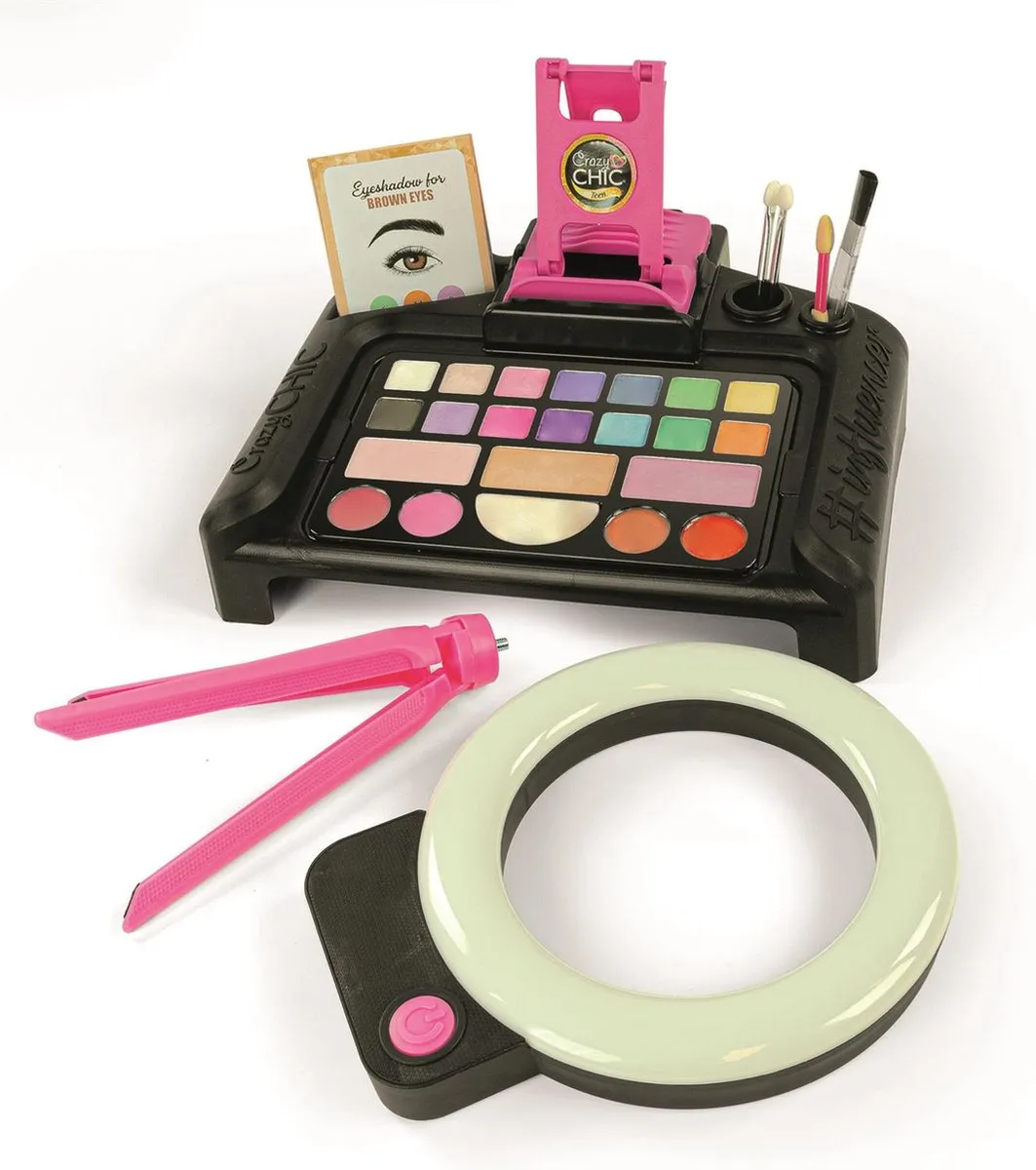Clementoni Crazy Chic Make-Up Studio - LED Ringlamp - Multicolor
