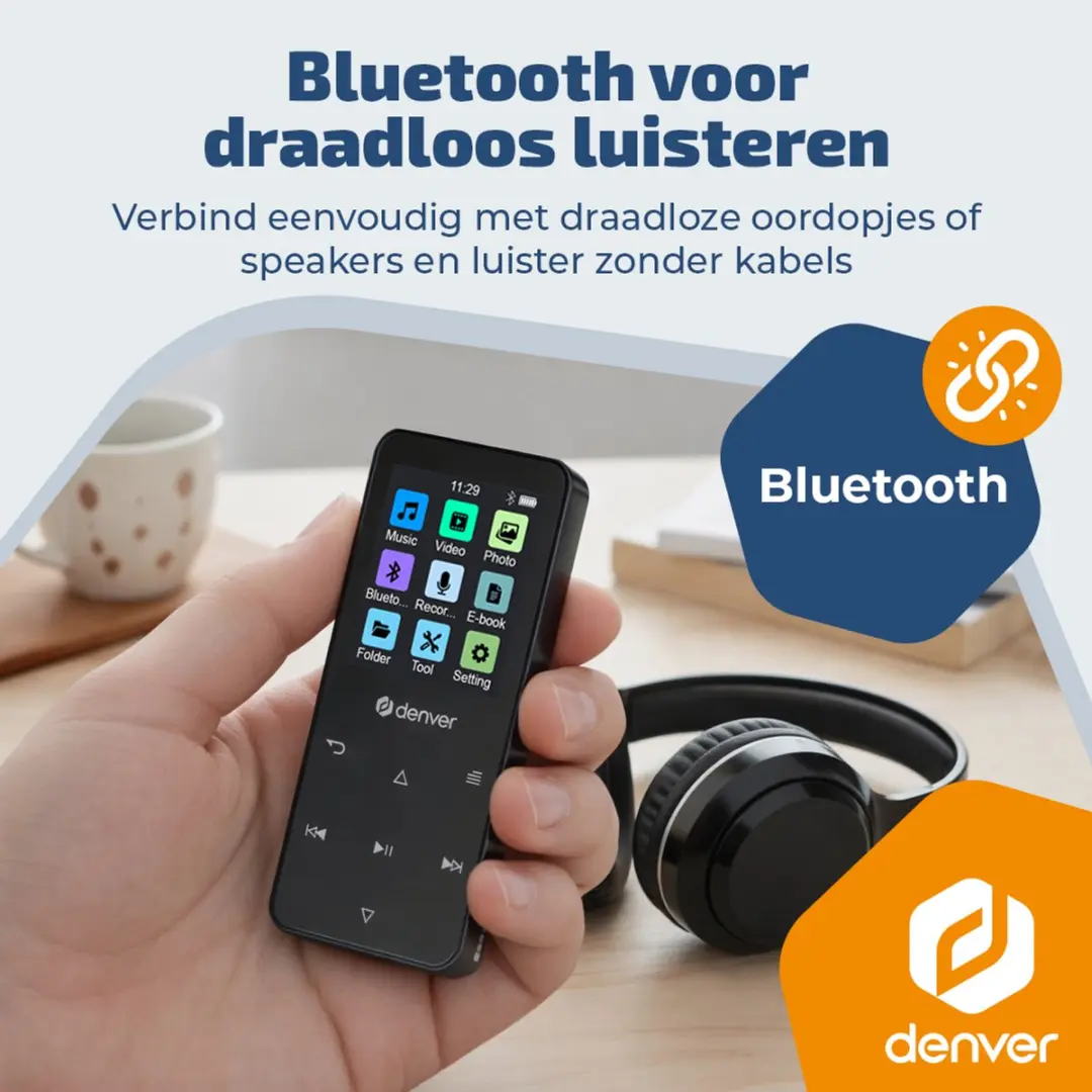 Denver MP1830B MP3/MP4 Speler - 4GB - Zwart