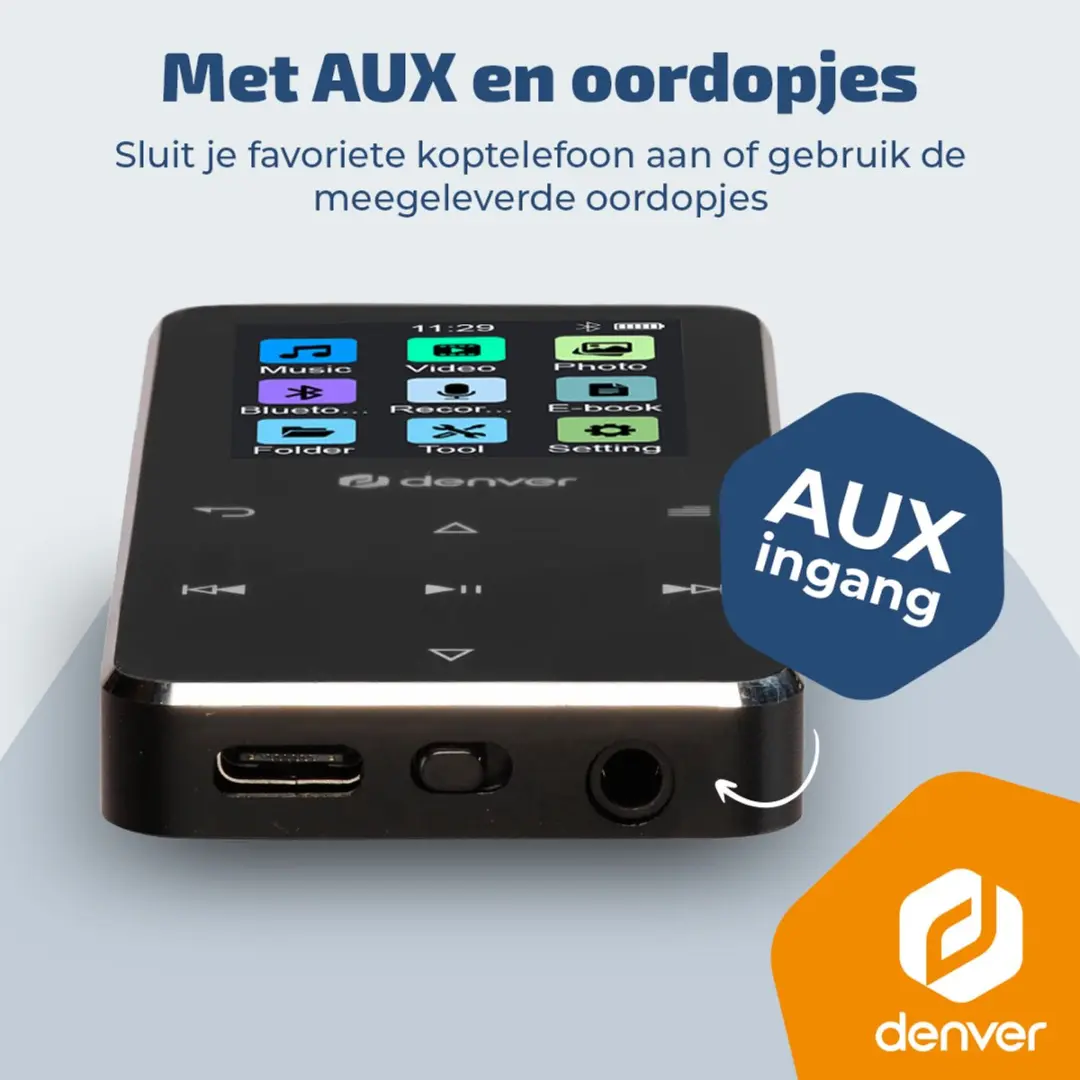 Denver MP1830B MP3/MP4 Speler - 4GB - Zwart - afbeelding 6 van 6