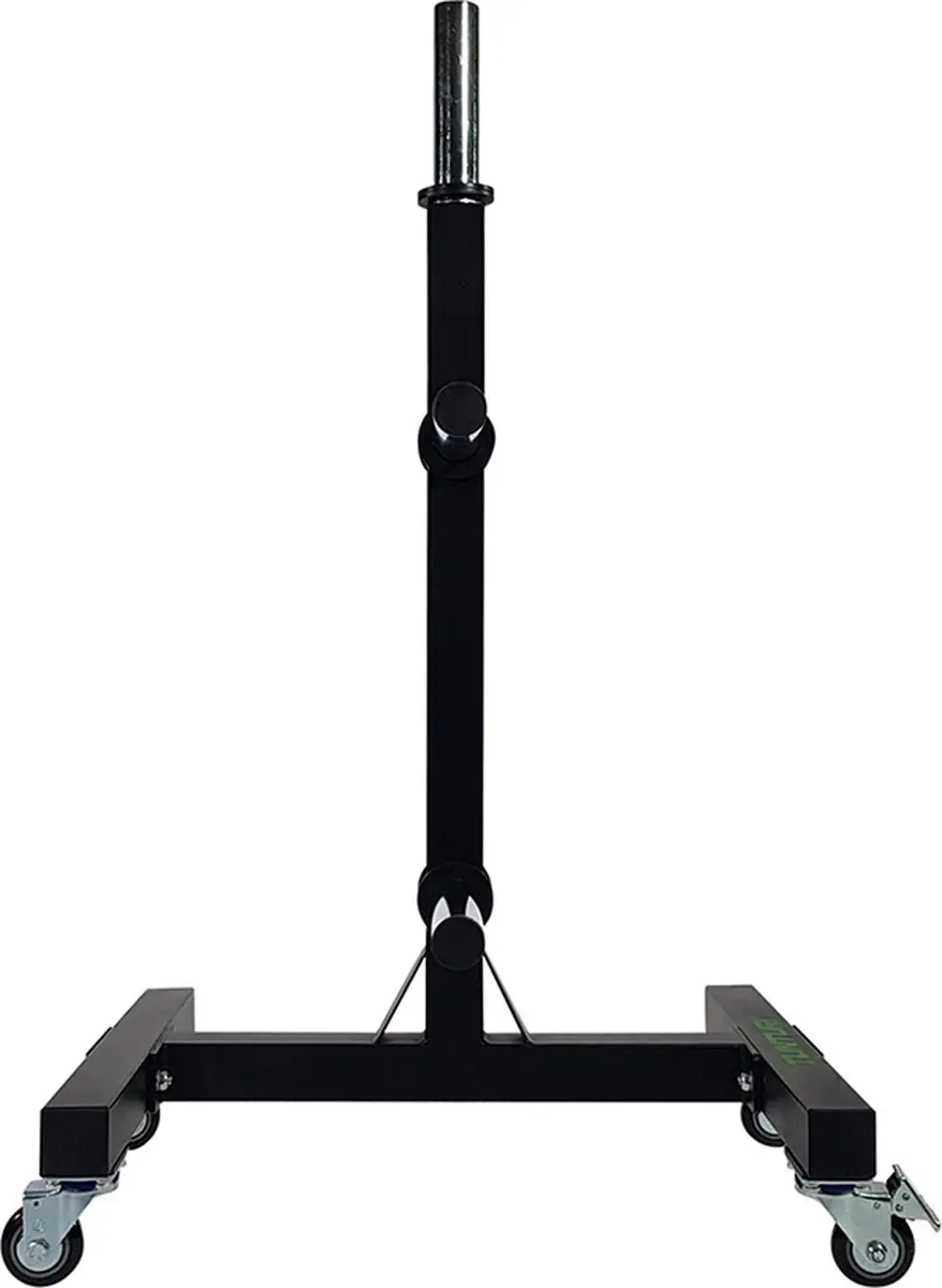 Tunturi Verrijdbare Halterschijfrek 5 Buizen - 60cm - Zwart/Grijs