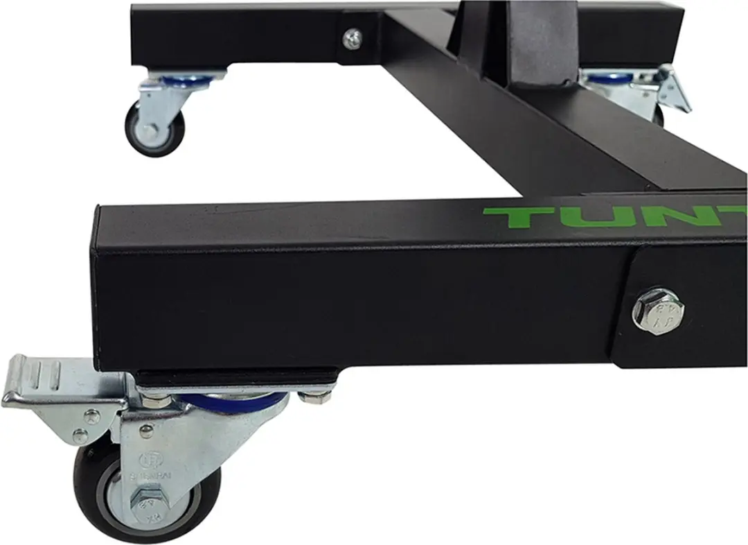 Tunturi Verrijdbare Halterschijfrek 5 Buizen - 60cm - Zwart/Grijs