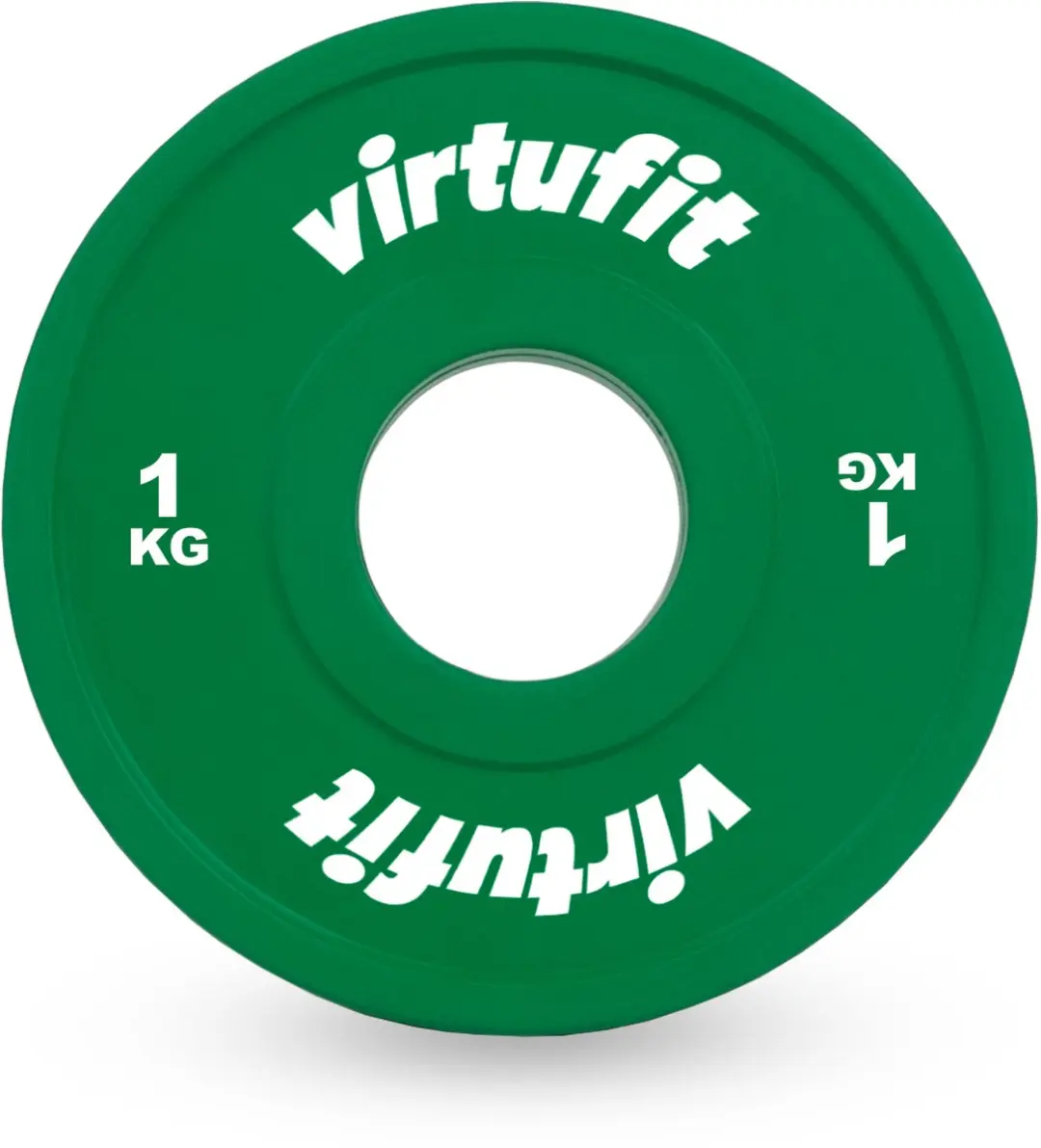 Virtufit Olympische Halterschijf 1 kg - Groen