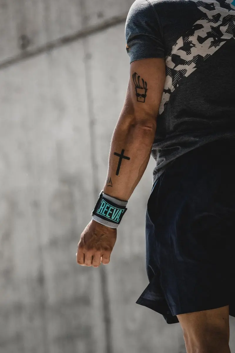 Reeva Wrist Wraps - 2 Stuks - Blauw/Grijs