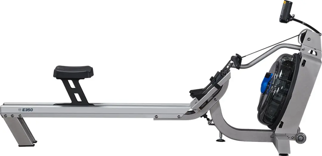 Fluid Rower Evolution E350 Roeitrainer - Waterweerstand - 10 Niveaus - Zilver
