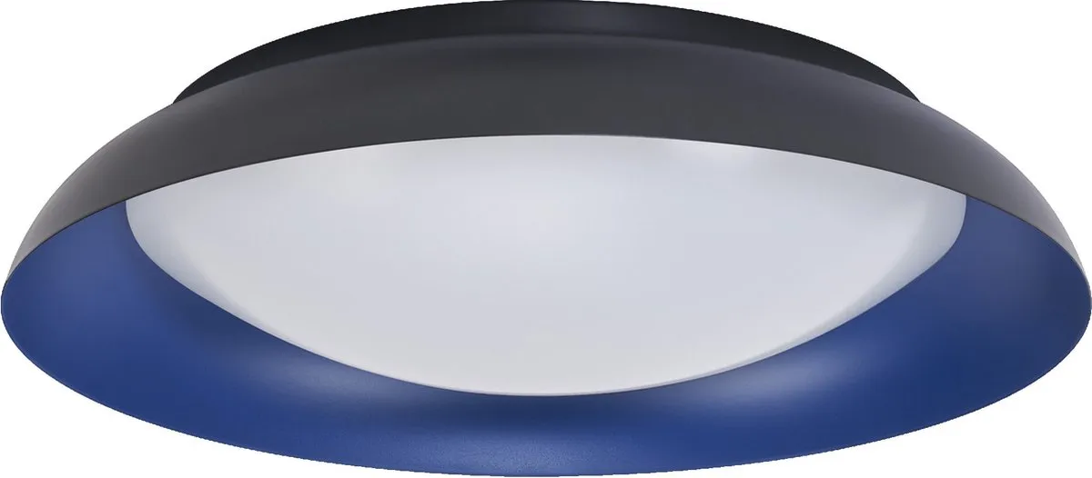 LEDVANCE Orbis Plate LED Plafondlamp 45W 2200lm - 480mm Zwart/Blauw