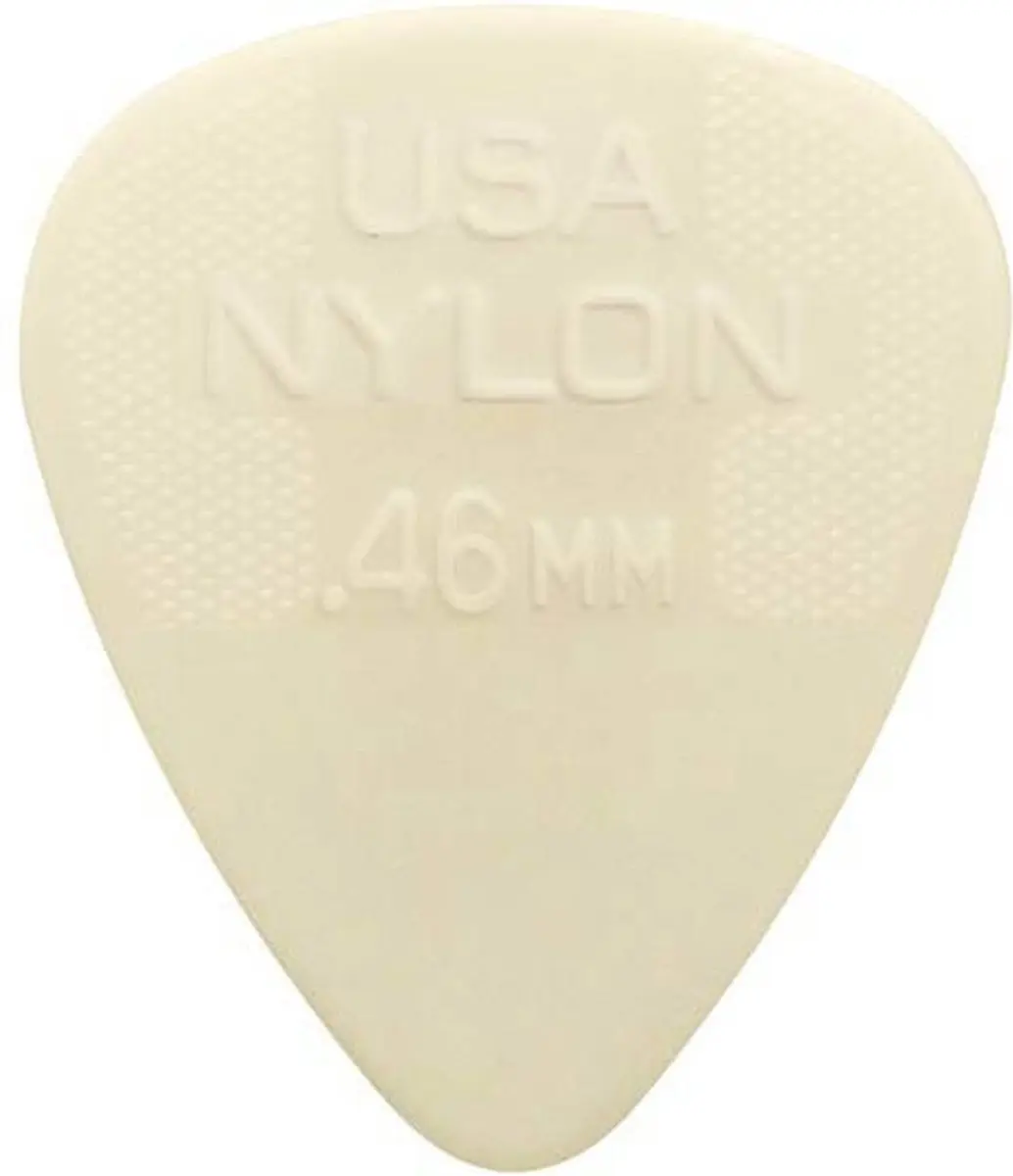 Dunlop 44-P-46 Nylon Plectrums 0.46mm - 12 Stuks - Crème