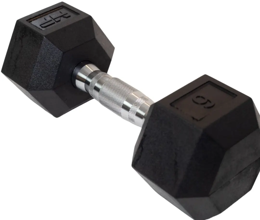 Muscle Power Hexa Dumbbell 9 kg - Zwart