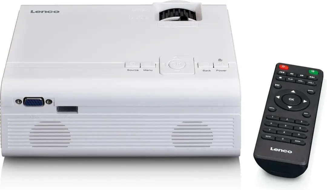 Lenco LPJ-280WH Mini Beamer - Full HD 1080P - Wit