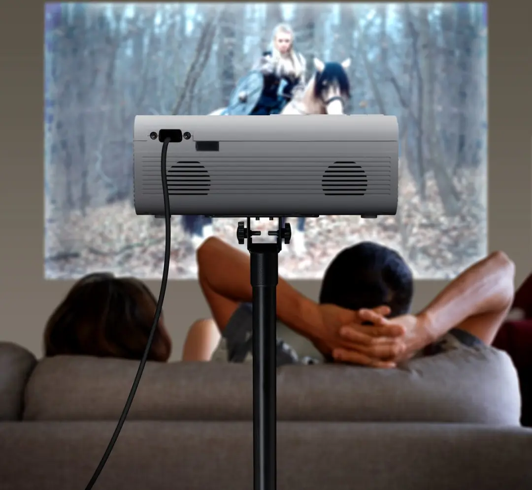 Lenco LPJ-280WH Mini Beamer - Full HD 1080P - Wit - afbeelding 6 van 6