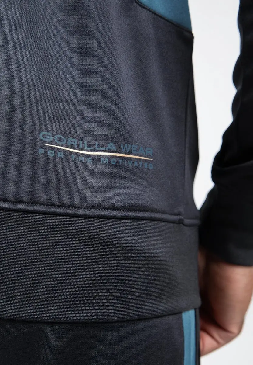 Gorilla Wear Devon Trainingsjas 3XL - Grijs/Blauw