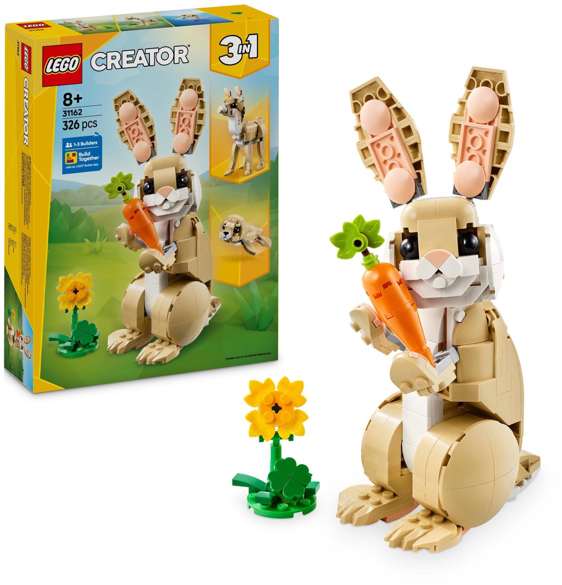 LEGO Creator 3in1 Lief konijn dieren - 31162