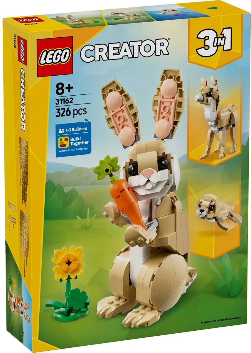 LEGO Creator 3in1 Lief Konijn 31162 - 326 Stukken - Meerkleurig
