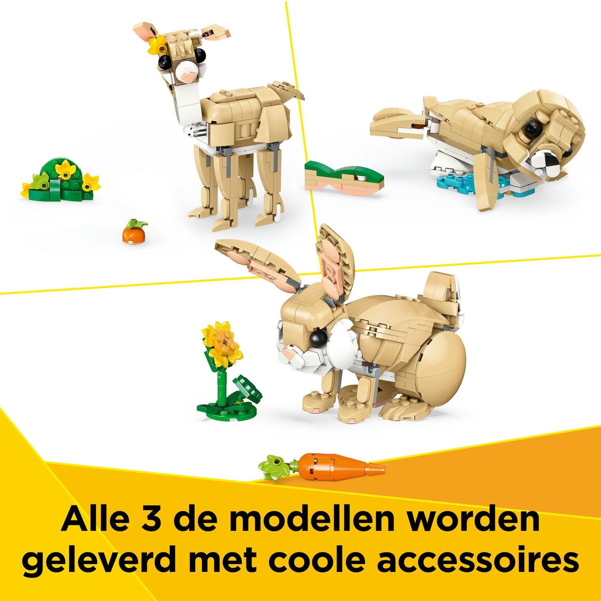 LEGO Creator 3in1 Lief konijn dieren - 31162