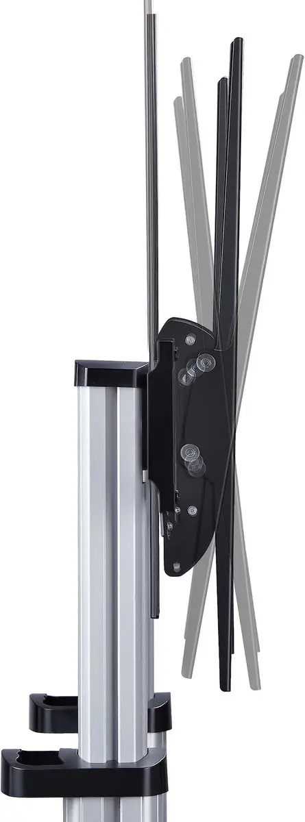 Startech 1110C-MOBILE-TV-CART Verrijdbare TV Standaard - 60-100" - 100kg - Tweekleurig