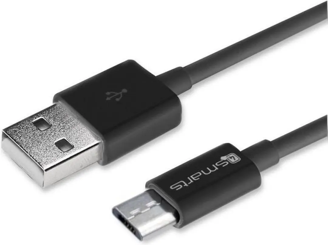 4Smarts 4S465555 Universele Oplader 12W - USB naar Micro USB - Zwart