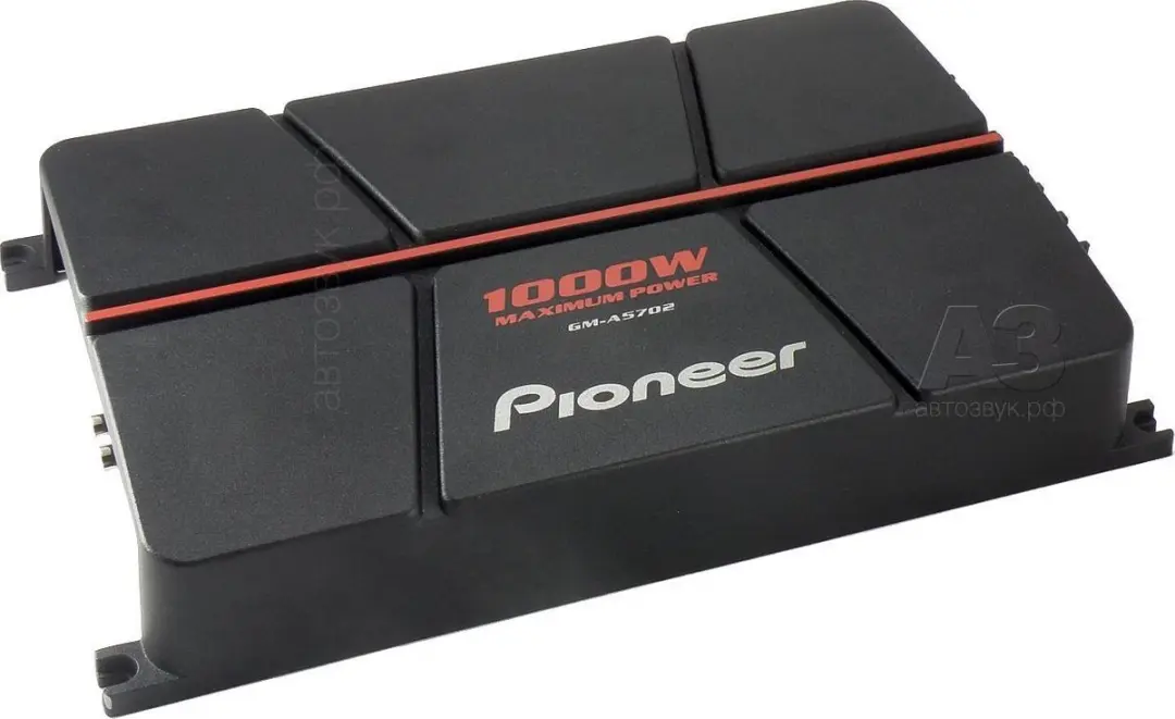 Pioneer GM-A6704 Autoversterker 2-kanaals 1000W - Zwart/Rood - afbeelding 2 van 2