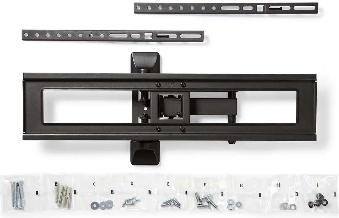 Nedis TVWM1550BK Draaibare Kantelbare TV-Muurbeugel - 25kg - Zwart