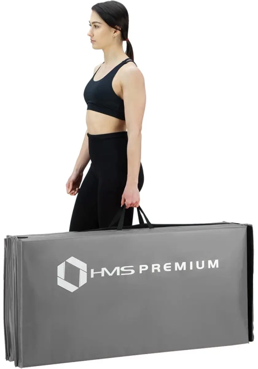 HMS Premium MGS01 Gymnastiekmat 5cm - Grijs/Rood