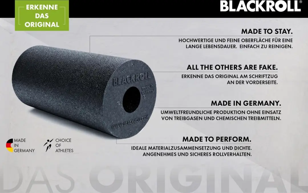 BLACKROLL Standard Foamroller 30x15cm - Zwart