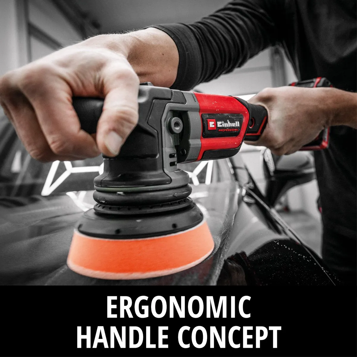 Einhell Professional CP-EP 18/125 Li Accu Excentrische Polijstmachine - 18V - Ø125mm - 3 Polijstpads