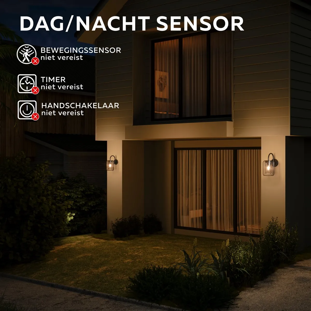 Calex LED Dag- en Nachtlamp ST64 4.5W - 3 Stuks - Warm Wit 2100K