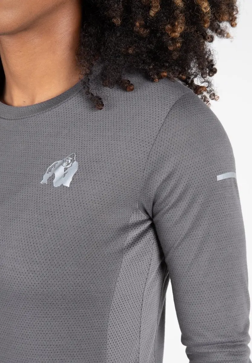 Gorilla Wear Raleigh Longsleeve Shirt - Grijs M
