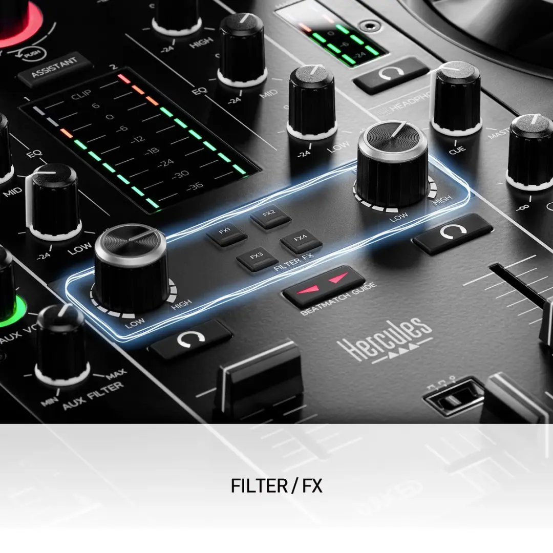 Hercules DJControl Inpulse 500 Silver - 2 Kanalen + HDP DJ45 Koptelefoon