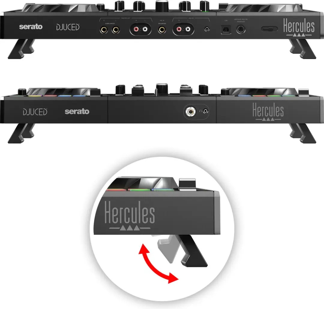 Hercules DJControl Inpulse 500 Silver - 2 Kanalen + HDP DJ45 Koptelefoon