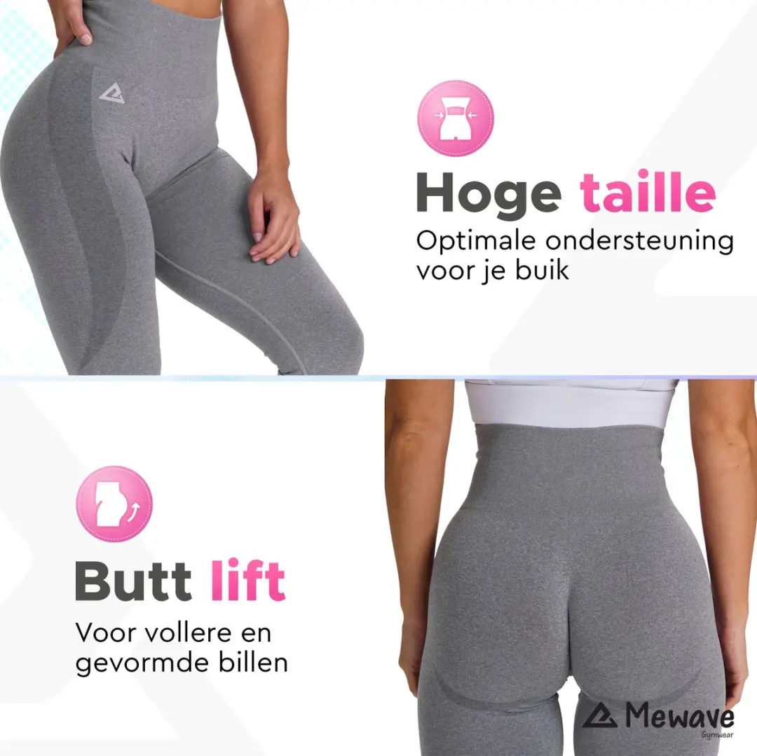 Mewave Sportlegging Donker Grijs - Maat M