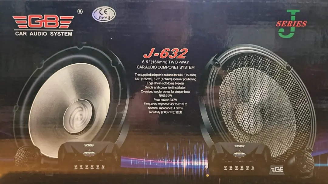 GB J-632 Inbouwluidsprekers 16,5cm - 4x 70W
