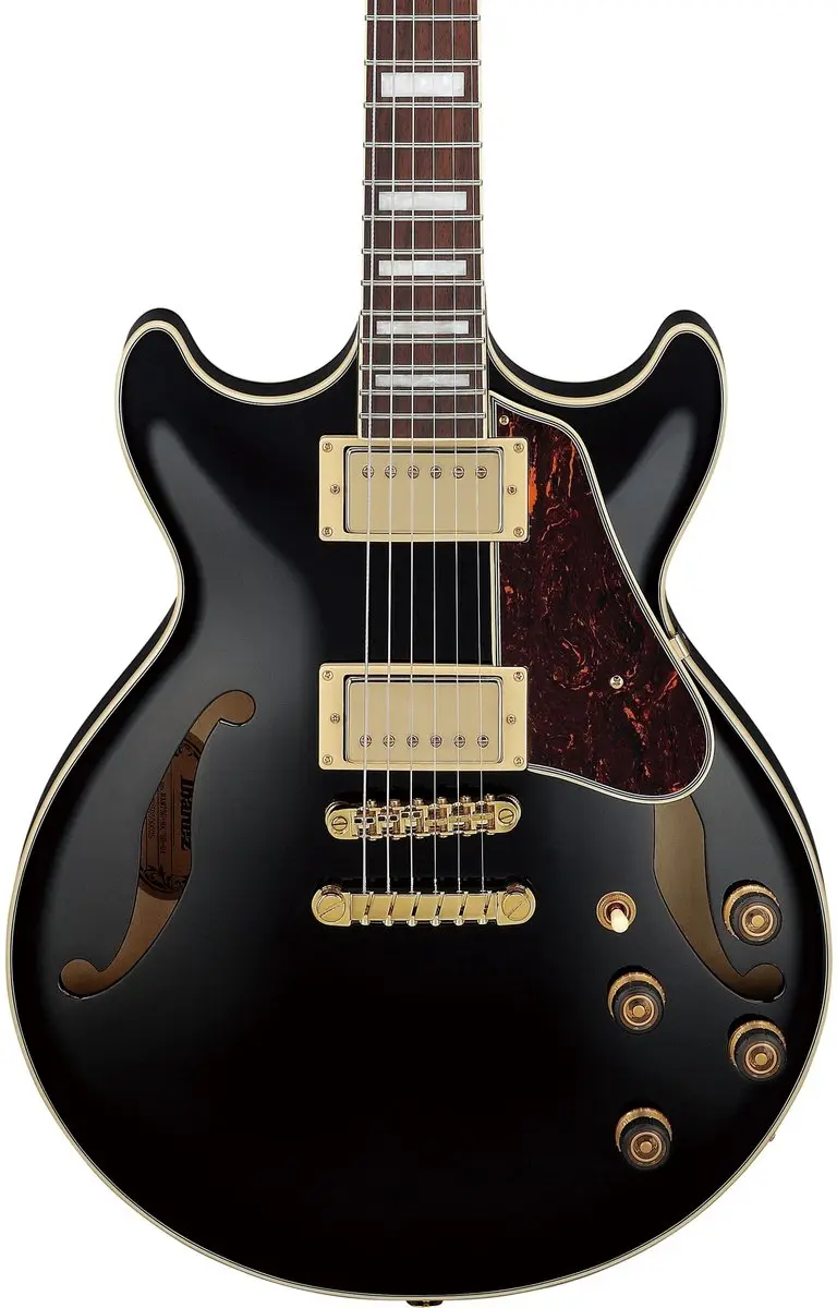 Ibanez AM73G Black Elektrische Gitaar - 2 Elementen
