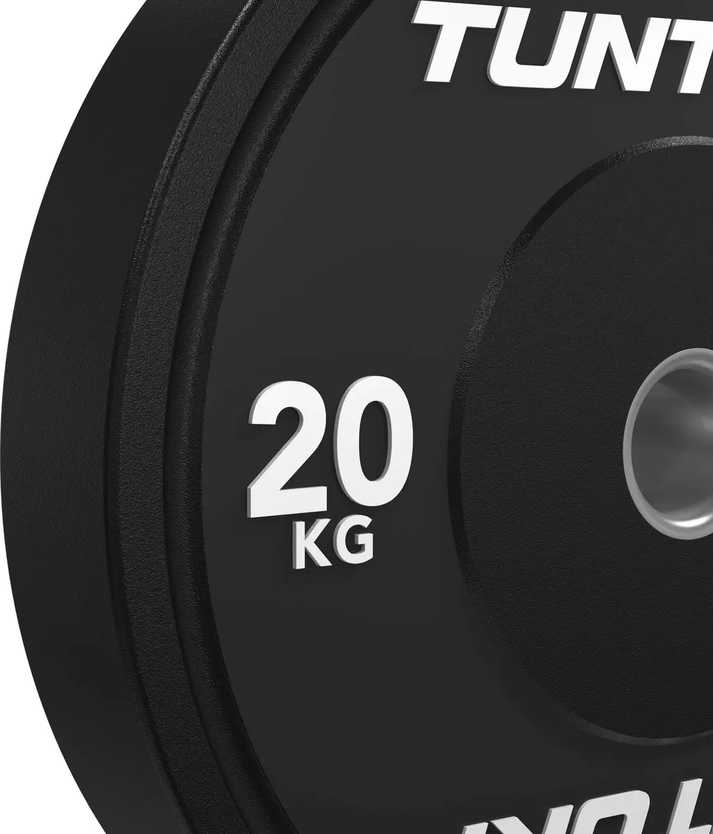 Tunturi Platinum Halterschijven 45cm - 90kg Set - Zwart