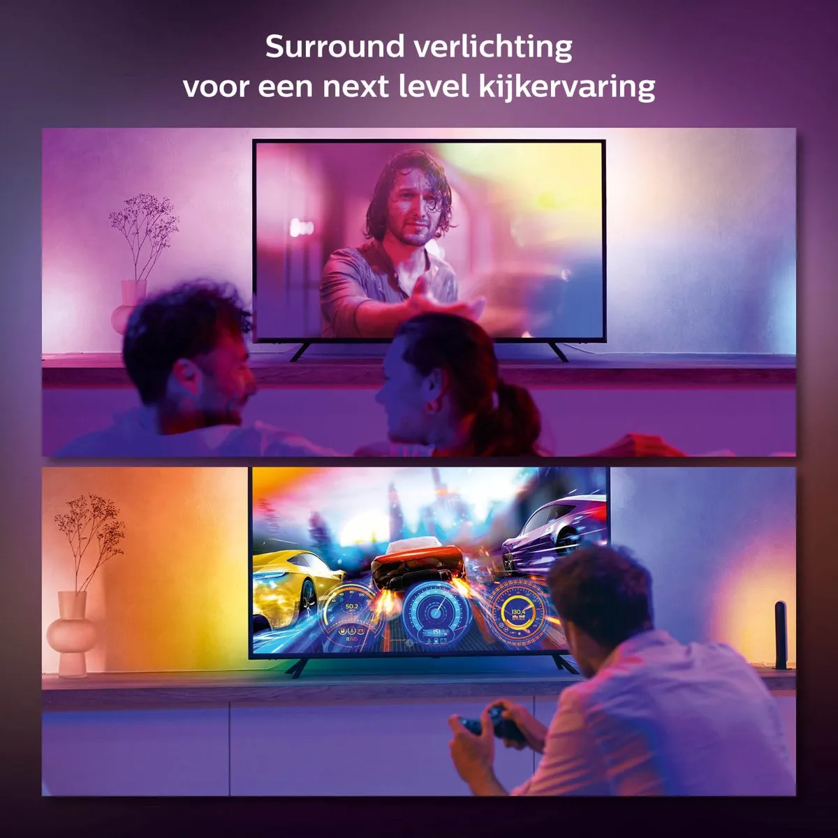 Philips Hue Play Gradient Lightstrip 55 inch - Zwart